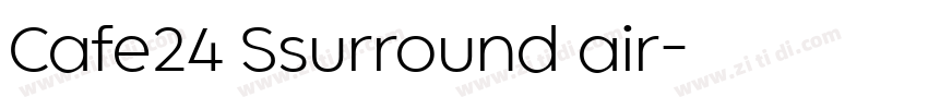 Cafe24 Ssurround air字体转换